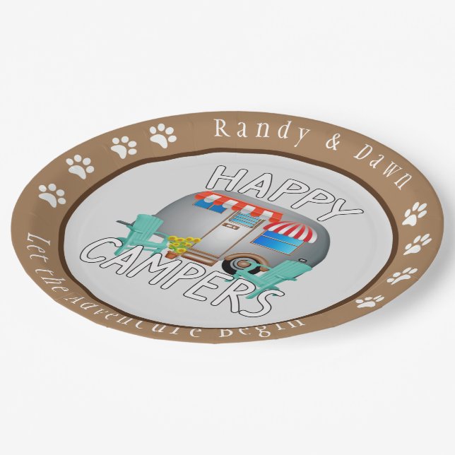 Personalized Camping Plates (Angled)