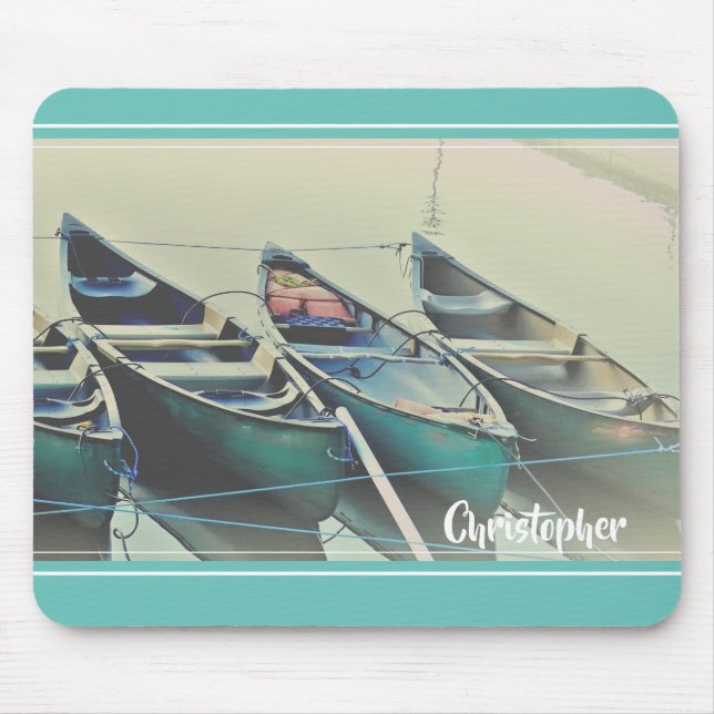 Personalized canoe  mouse pad (Front)