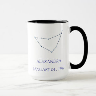 Personalized Capricorn Constellation Mug - Custom 