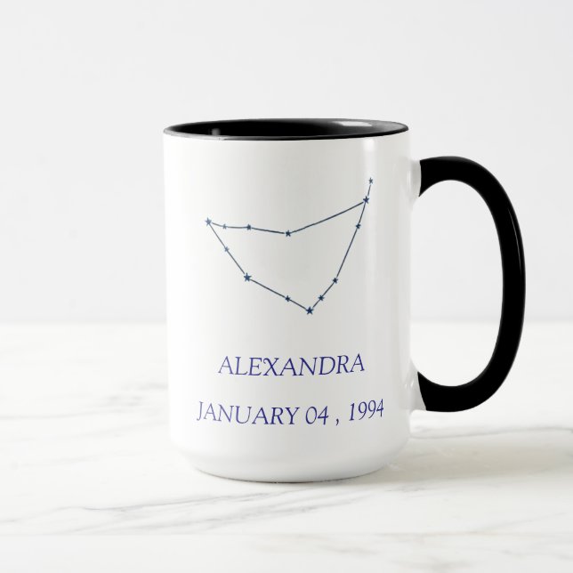 Personalized Capricorn Constellation Mug - Custom  (Right)
