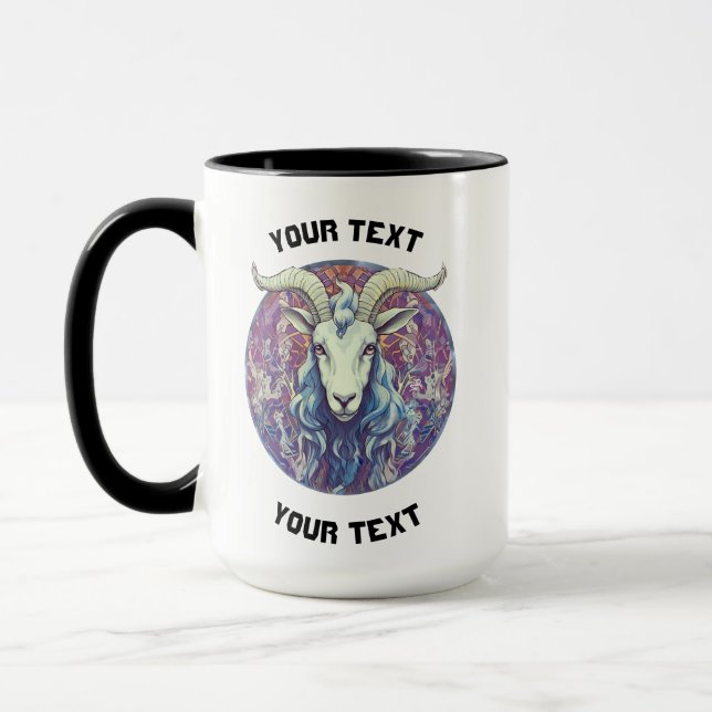 PERSONALIZED CAPRICORN ZODIAC SIGN Mug (Left)