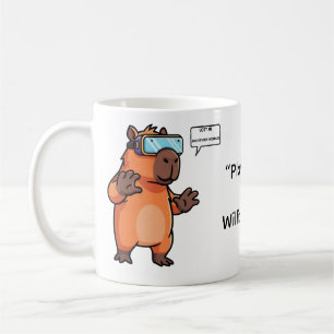 Personalized Capybara Gamer Coffee Cup