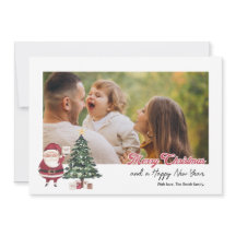 Personalized  card with Christmas tree