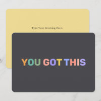 Personalized Card You Got This Motivational Quote
