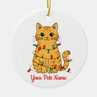 Personalized Cat Christmas Ornament