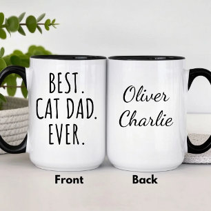 Personalized Cat Dad Mug