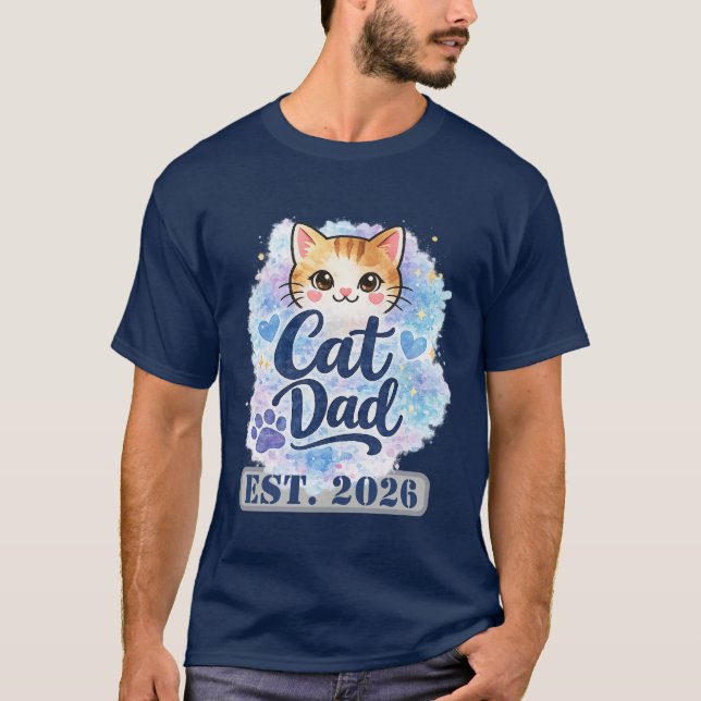 Personalized Cat Dad Shirt Custom Cat Dad Gift  (Front)