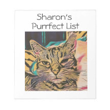 Personalized Cat Notepad