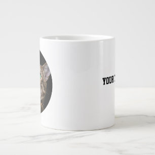 Personalized Cat Photo with Text   Custom Gift Large Coffee Mug