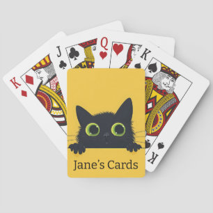 Personalized cat playing cards, playing cards
