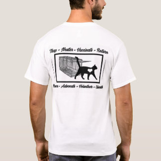 PERSONALIZED CAT RESCUE LOGO CAT TRAP TNR T-Shirt