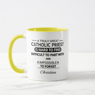 Personalized Catholic Priest Thank You Mug