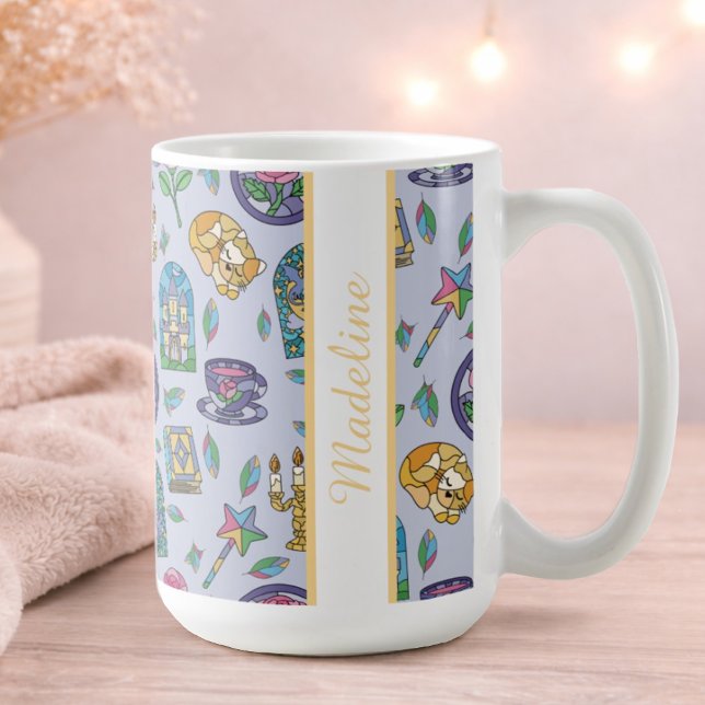 Personalized Cats Beauty and the Beast Book Girl Coffee Mug (Creator Uploaded)