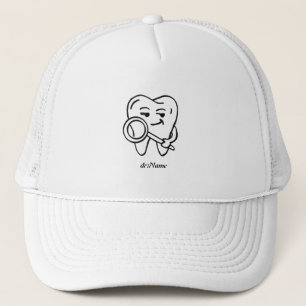 Personalized Cavity Explorer Funny Dentist & Hygie Trucker Hat