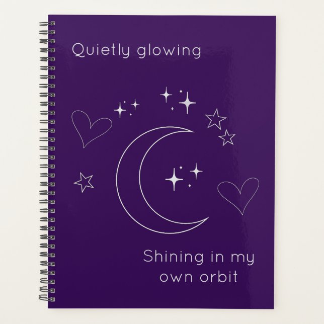 Personalized Celestial Planner Notebook (Front)