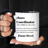 Personalized Chaos Coordinator Definition Funny