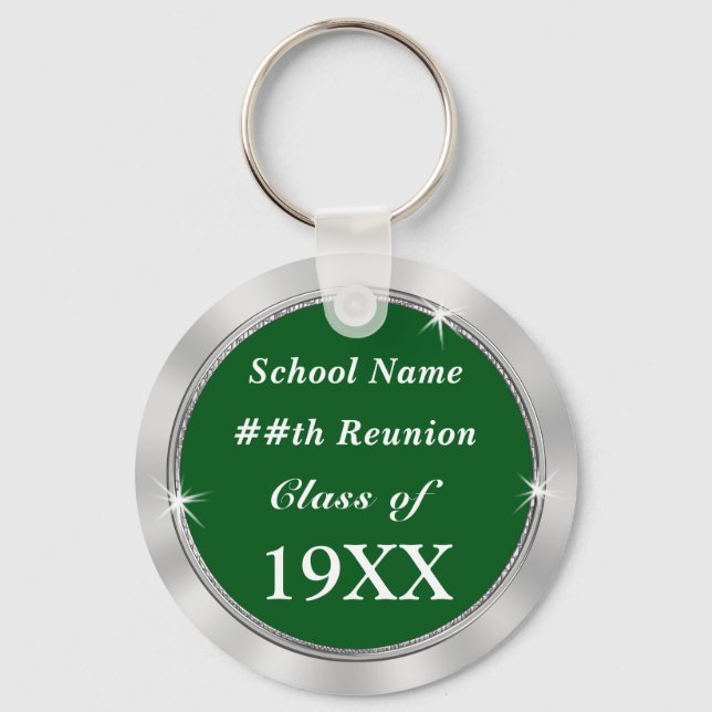 Personalized CHEAP Class Reunion Souvenir Ideas Key Ring (Front)