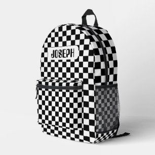 Personalized Checkerboard Backpack for Kids
