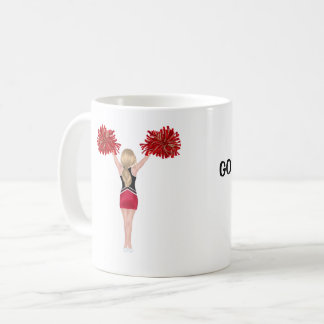 Personalized Cheerleader (blonde hair) Coffee Mug