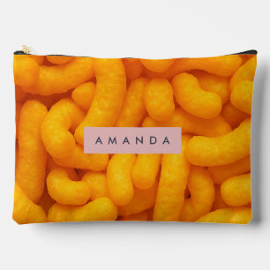 Personalized Cheesy Puff Snack Pattern Accessory Pouch