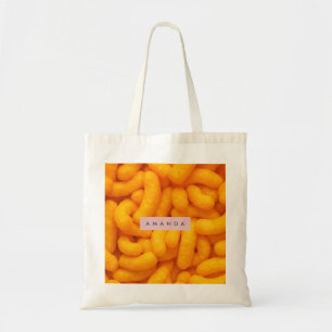 Personalized Cheesy Puff Snack Pattern Tote Bag