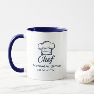 Personalized Chef Mug – Custom Name Kitchen Gift
