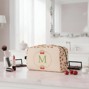 Personalized Cherry and Bow Sweet Aesthetic Name  Dopp Kit