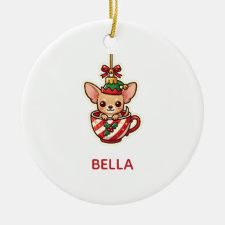 Personalized Chihuahua Christmas Ornament