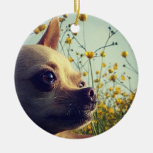 Personalized chihuahua double sided