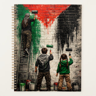 Personalized Children of Gaza Painting PS Flag  Planner