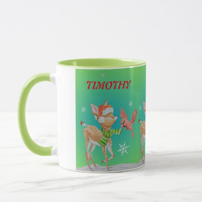 PERSONALIZED CHILDREN'S CHRISTMAS MUG  (Left)