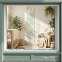 Personalized Child's Growth Chart Whimsical Wings 