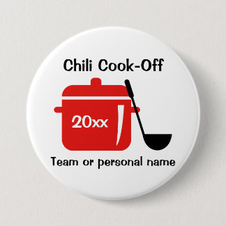 Personalized Chili Cook-Off 7.5 Cm Round Badge