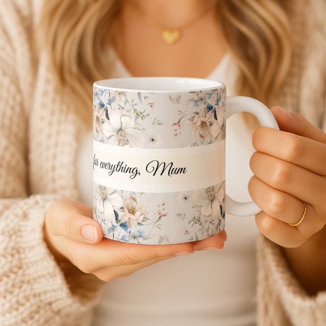Personalized Chinoiserie Floral Pattern Mug  (Creator Uploaded)