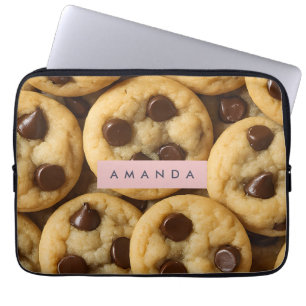 Personalized Chocolate Chip Cookie Laptop Sleeve