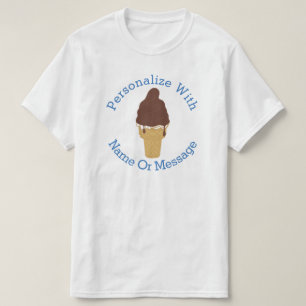 PERSONALIZED Chocolate Dipped Ice Cream Cone T-Shirt