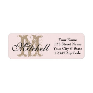 Personalized choose color return address labels