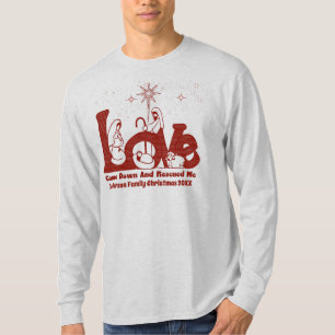 Personalized Christian Family Christmas Nativity T-Shirt