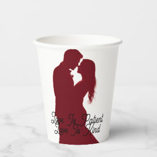 Personalized Christian Valentine Gift Love Mug Paper Cups
