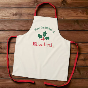 Personalized Christmas Apron From the Kitchen of