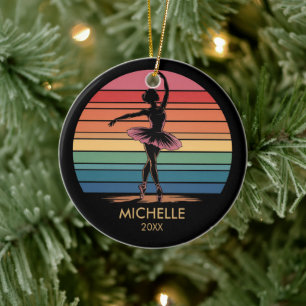  Personalized Christmas ballet Ballerina dancer    Ceramic Ornament