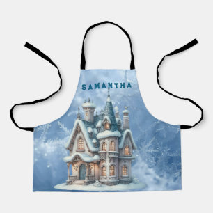 Personalized Christmas Castle Apron Kids