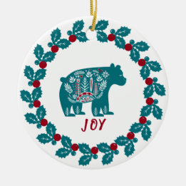 Personalized Christmas Ceramic Ornament