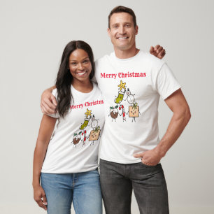 Personalized Christmas Crew T-Shirt
