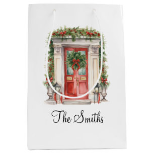 Personalized Christmas Decorations Home Custom  Medium Gift Bag