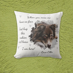 Personalized Christmas Dog Memorial Cushion