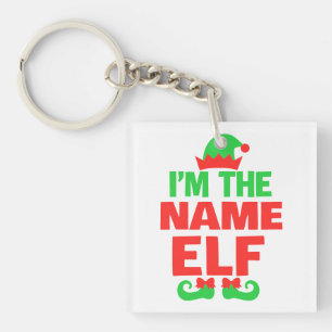Personalized Christmas Elf Key Ring