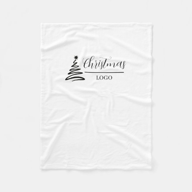 Personalized Christmas Gift Custom Modern T-Shirt Fleece Blanket (Front)