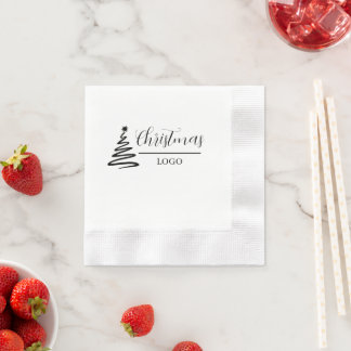 Personalized Christmas Gift Custom Modern T-Shirt Napkin
