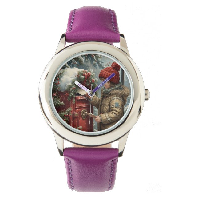 Personalized christmas gift elegant message women watch (Front)